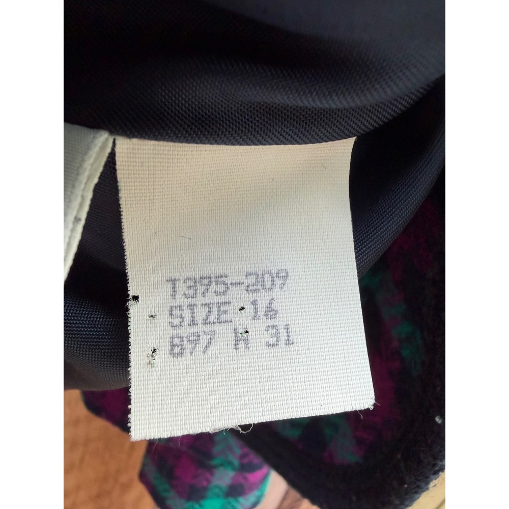 Pendleton Vintage 1980s Wool Plaid Skirt Suit Purple Green Workwear Size 14 - Picture 8 of 11